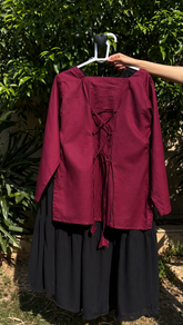 Two Piece Shirt with Skirt