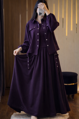 Smoke Style frock with Jacket