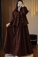 Smoke Style frock with Jacket