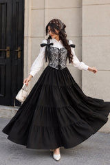 Grey Black textured Corset- 3 Pcs
