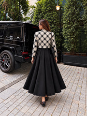 Monochrome Monarch Blazer with Skirt- 2 Pcs (Skirt or Trouser Optional)