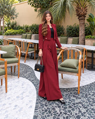 Maroon Label Blazer with Trouser- 2 Pcs