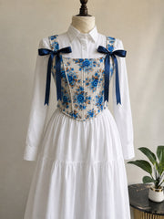 Blue Bloom Corset