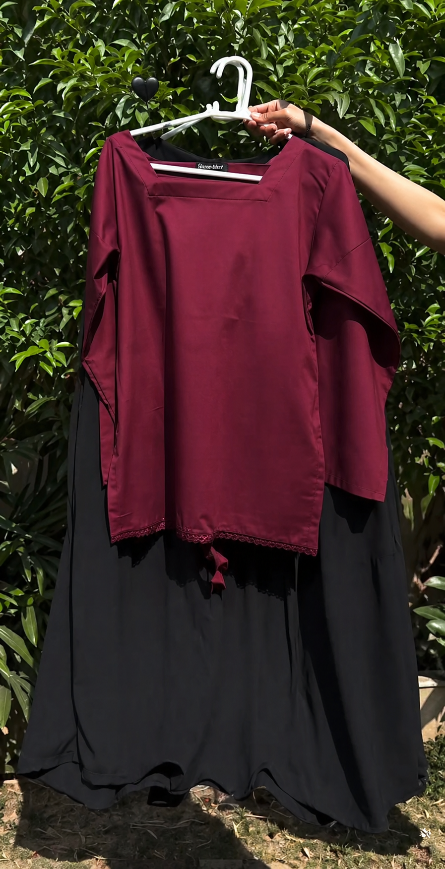 Two Piece Shirt with Skirt