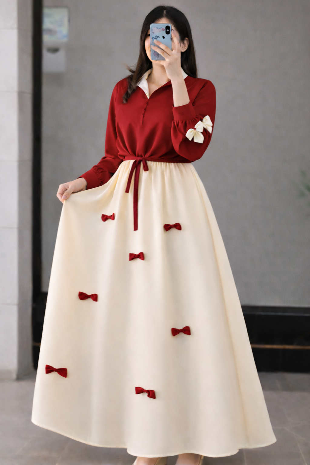 Bow Style shirt + Skirt