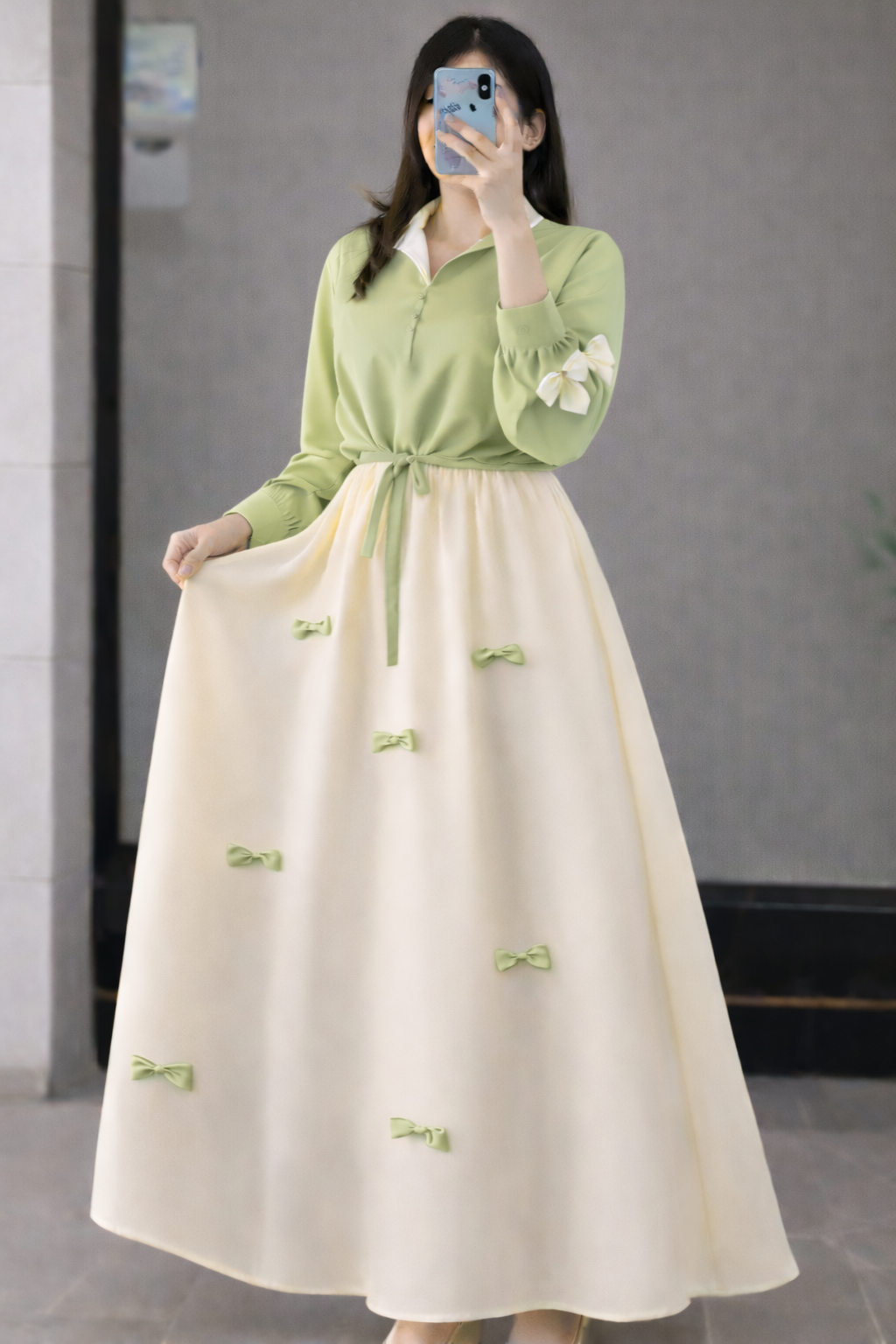 Bow Style shirt + Skirt