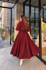 Maroon Mode Coati with frock- 2 Pcs