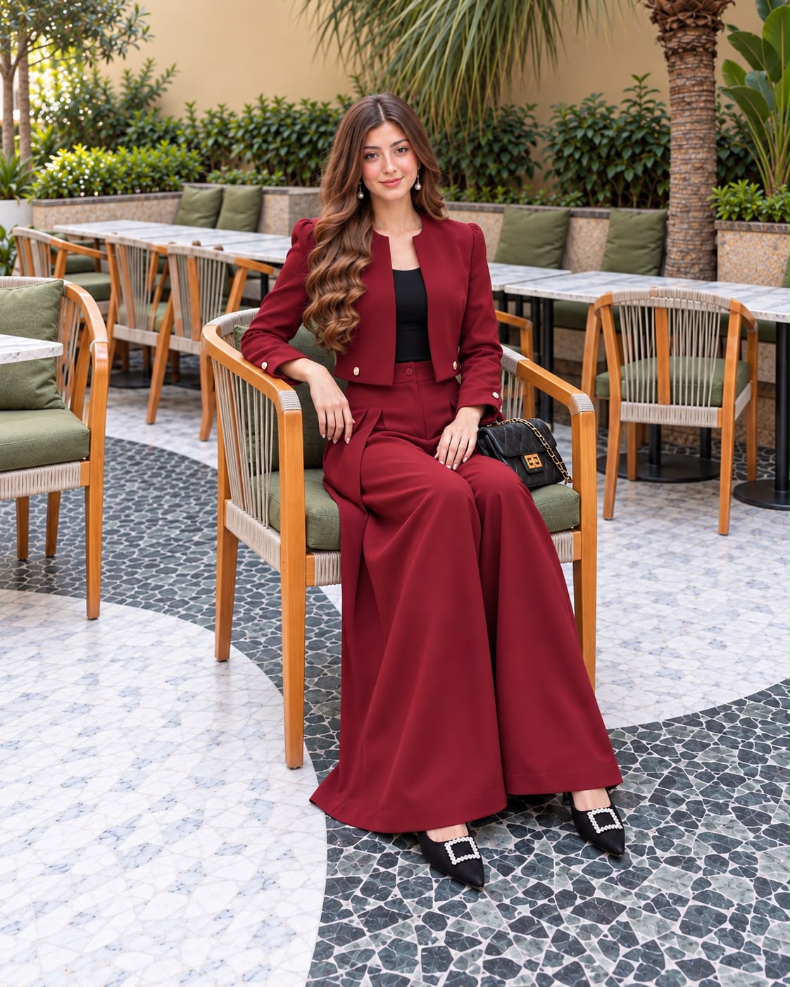 Maroon Label Blazer with Trouser- 2 Pcs