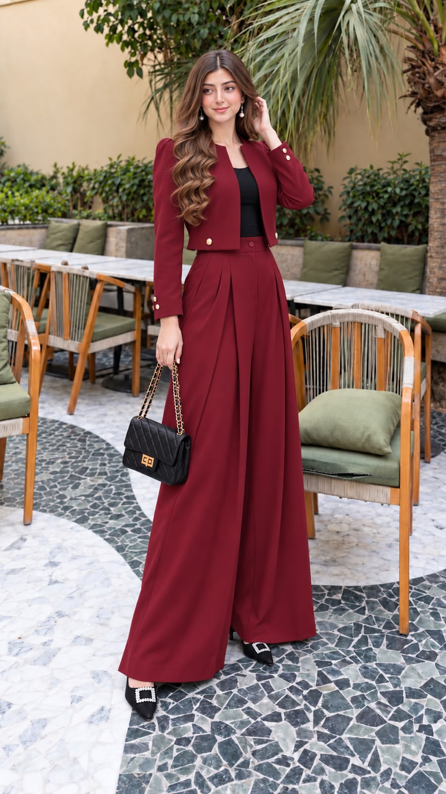 Maroon Label Blazer with Trouser- 2 Pcs