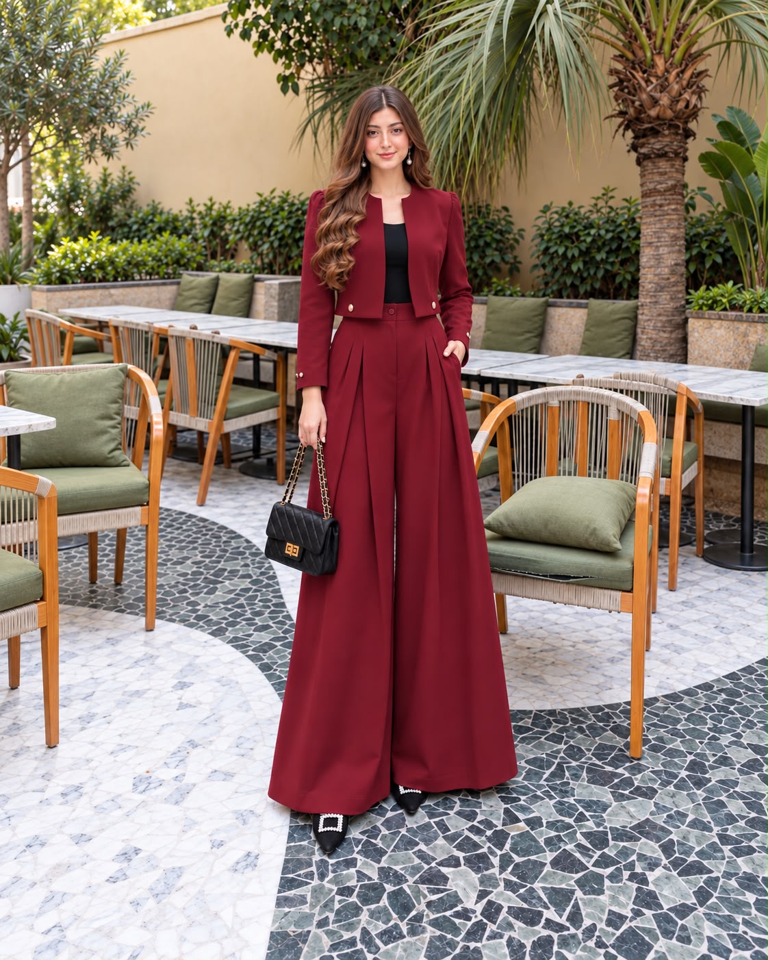Maroon Label Blazer with Trouser- 2 Pcs