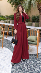 Maroon Label Blazer with Trouser- 2 Pcs