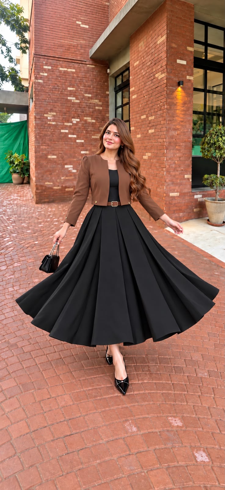 Royal Muse Blazer with Black Skirt & Inner- 3 Pcs