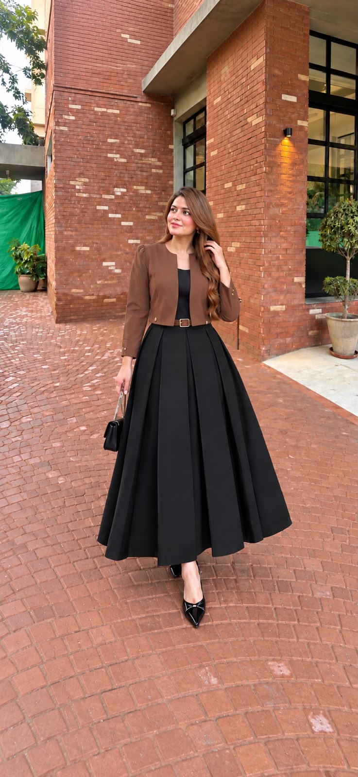 Royal Muse Blazer with Black Skirt & Inner- 3 Pcs