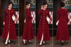 Scarlet Tweed Maxi Dress (On Pre-bookings only)