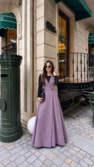 Meesho lilac Elegant Frock & Shirt- 2 PCs