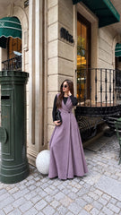 Meesho lilac Elegant Frock & Shirt- 2 PCs